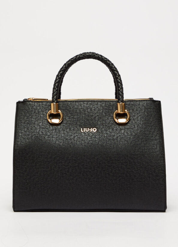 Liu Jo With Logo Handtasche Damen Schwarz | WSN-617340