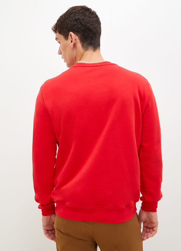 Liu Jo With Logo Pullover Herren Rot | BHW-786421