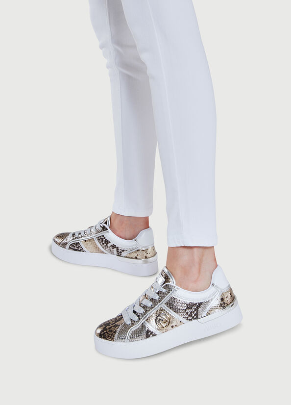 Liu Jo With Snakeskin Effect Print Sneakers Damen Schlangenoptik | WNJ-938541