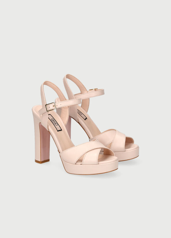 Liu Jo With Weite Heel Sandalen Damen Hellrosa | JDV-034978