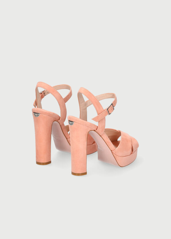 Liu Jo With Weite Heel Sandalen Damen Rosa | FMY-624813