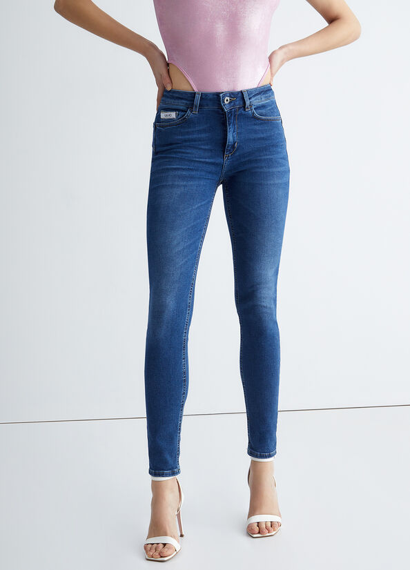 Liu Jo Eco-Friendly Röhrenjeans Damen Blau | QBS-569823