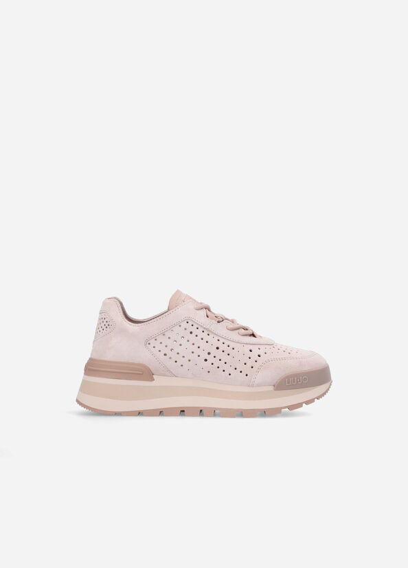 Liu Jo Perforated Plattform Sneakers Damen Rosa | RZE-395084