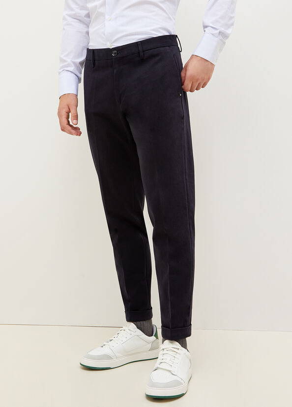 Liu Jo Regular Fit Chinos Hose Herren Dunkelblau | YHT-483215