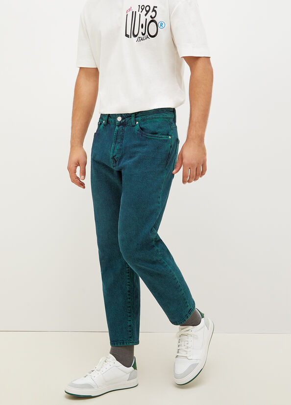 Liu Jo Regular Slim Jeans Herren Grün | BML-427938