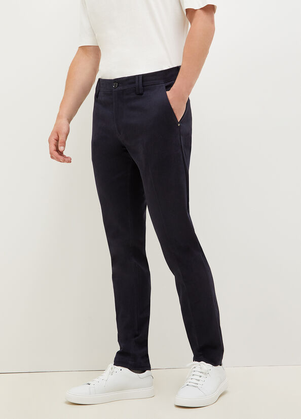 Liu Jo Slim Fit Chinos Hose Herren Dunkelblau | XRO-209754